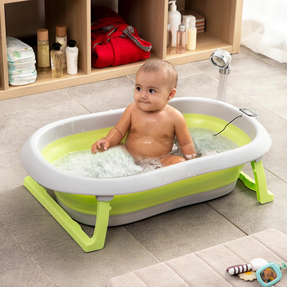 Foldable evolutionary baby bathtub Fovibath